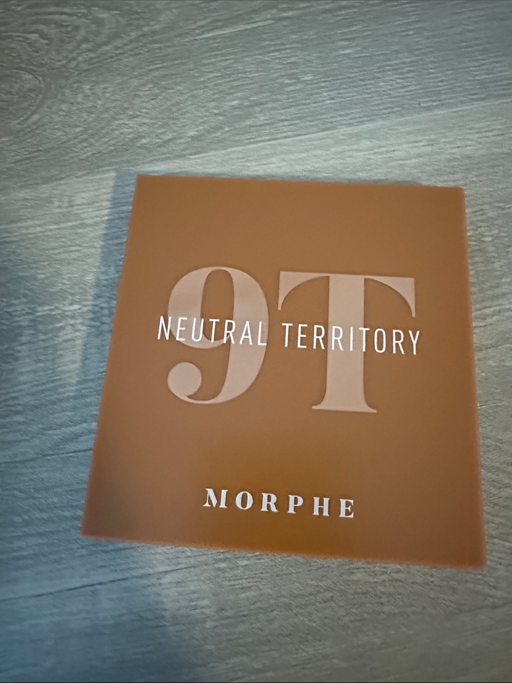 NWOT Morphe Neutral Territory 9T Eyeshadow Palette - Brown & Cream